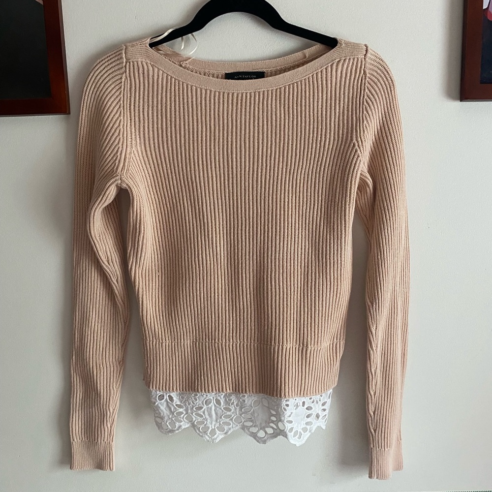 Light Pink Top with Lace Bottom
